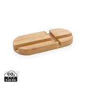 Bamboo tablet and phone holder image