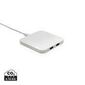 RCS recycled plastic 10W Wireless charger with USB Ports image