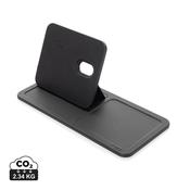 3 in 1 RCS recycled PU wireless charger desk tray