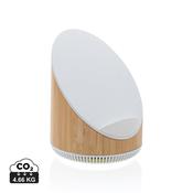 Ovate bamboo 5W speaker with 15W wireless charger image