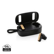 RCS recycled plastic &amp; bamboo TWS earbuds image
