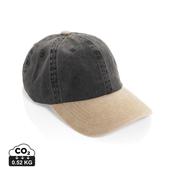 BEAU AWARE™ Washed 6 panel 270gsm cotton twill two tone cap image
