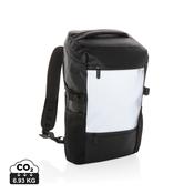 PU high visibility easy access 15.6" laptop backpack image