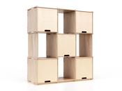Modular Display Shelving – ESPOSIT Scacco Matto x5 Natural image