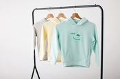 Kids recycled cotton hoodie with sidepockets