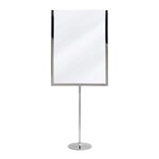 Securit Posterframes - U-Shaped A4 Metal Poster Frame and Chalkboard - Stainless Steel 21x54x8,5cm - Pack of 10