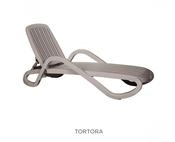 Eden Sun Lounger Stackable Outdoor Recliner with Armrests &amp; Wheels image