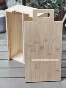 2 in 1 Wooden Wine gift box and cheese board image
