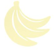 Banane Trivet 23 x 24.4 cm non slip pad image
