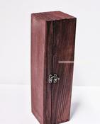 Hinged Lid 1 Bottle Box - Burgundy x25 image