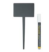 Rectangle Chalkboard Tags. Pack of 30