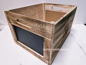 Wooden crate with chalkboard pack of 10