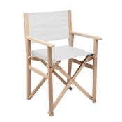 Wooden foldable beach chair pack of 4 image