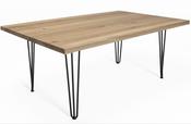 Classic Pin Solid Oak Dining Table | Custom Made Wooden Dining Table Ireland image