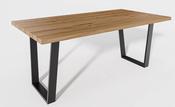 Classic Trapeze Solid Oak Dining Table | Custom Made Wooden Dining Table Ireland image