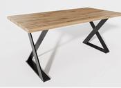 Classic X Solid Oak Dining Table | Custom Made Wooden Dining Table Ireland image