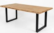 Nature Square Live Edge Oak Dining Table | Custom Made Wooden Dining Table Ireland image