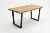 Nature Trapeze Live Edge Oak Dining Table | Custom Made Wooden Dining Table Ireland image