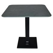 Fermob Capuccino Bistro Table 80 × 80 cm – Basalt Base, Guatemala Marble Top image