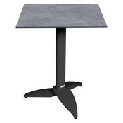 Fermob Leaf Bistro Table 60 × 60 cm – Anthracite Base, Light Concrete Top image