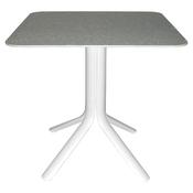 Fermob Stello 4 Bistro Table 80 × 80 cm – Cotton White Base, Seashell Top image