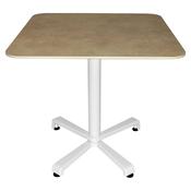 Fermob Sydney Bistro Table 80 × 80 cm – Cotton White Base, Stone Effect Top image