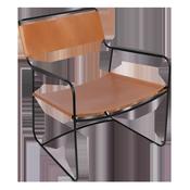 Surprising Leather Low Armchair