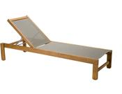 IBIZA Sunlounger Teak Outdoor Sun Bed image
