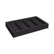 Madeira Black wooden cutlery container 530x325x65 mm image