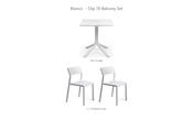 Nardi Clip 70 Balcony Set - Clip 70 Table + 2 Trill Bistrot Chairs image