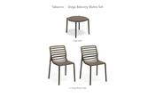 Nardi Doga Balcony Bistro Set - 2 Doga Bistrot Chairs + Doga Table image