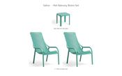 Nardi Net Balcony Bistro Set - 2 Net Lounge Chairs + Net Table 40 image