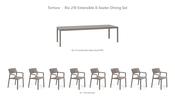 Nardi Rio 210 Extensible 8-Seater Dining Set - Rio 210 DurelTOP Table + 8 Trill Armchairs image