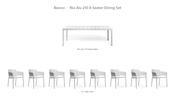 Nardi Rio Alu 210 8-Seater Dining Set - Rio Alu 210 Fixed Table + 8 Net Chairs image