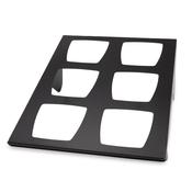 Skiatos Black Buffet display for 6 bowls, 500 x 745 x 330 mm