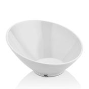 Slanted bowl made of melamine, white, 233x(h)125mm image