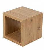 Cubic Solid Oak Cube | Oak Side Table, Stool &amp; Display Cube Ireland image
