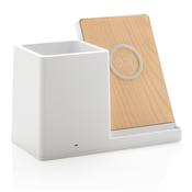Wooden bamboo recycled plastic 10W wireless charger pack of 25 image