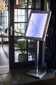 Information Display - Stainless Steel.  4 A4 69x52x6cm