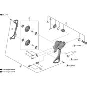 SHIMANO RD-M370 tension and guide pulley set image