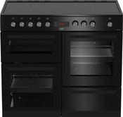 Beko 100cm Electric Range Cooker | Ceramic Hob | Black | KDVC100K