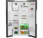 Beko American-Style Fridge Freezer - Black Steel | ASP342VPZ image