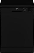 Beko 60cm Freestanding Black Dishwasher | DVN04320B image