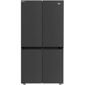 Beko HarvestFresh Fridge Freezer - Black Steel | GN446224VPZ image