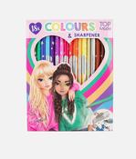 TOPModel Colouring Pencil Set, 18 Colours &amp; Sharpener - 0012215 image