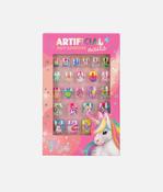 Ylvi Artificial Unicorn Nails, 24 Self-Adhesive Nails for Kids - 0013656 image