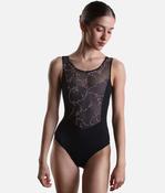 Iggy Floral Tank Ballet Leotard, Classic Black - 31741 image