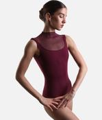 Ingrid High Neck Ballet Leotard with Tulle Back - 31749 image