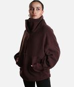 BIG HUG FLEECE - Oversized Half Zip Pullover with Adjustable Hem &amp; Thumbholes