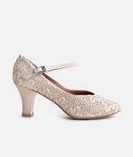 BL166 - Womens Ballroom Heels, Sparkle Fabric Social Dance Shoes image